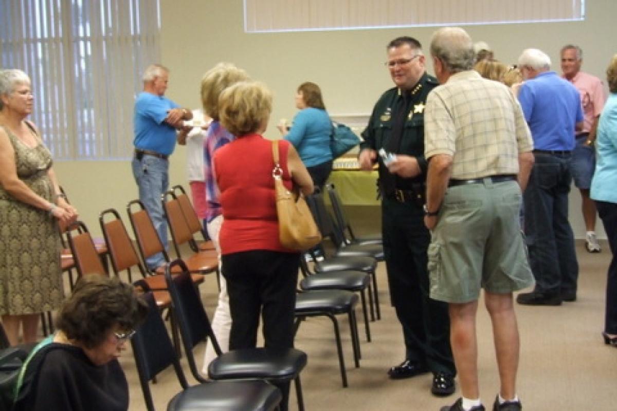 Sheriff Ivey Meeting and Greeting Residents